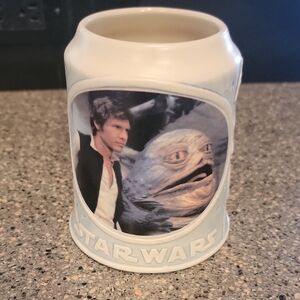 VINTAGE 1994 Star Wars Stoneware Ceramic Mug - White